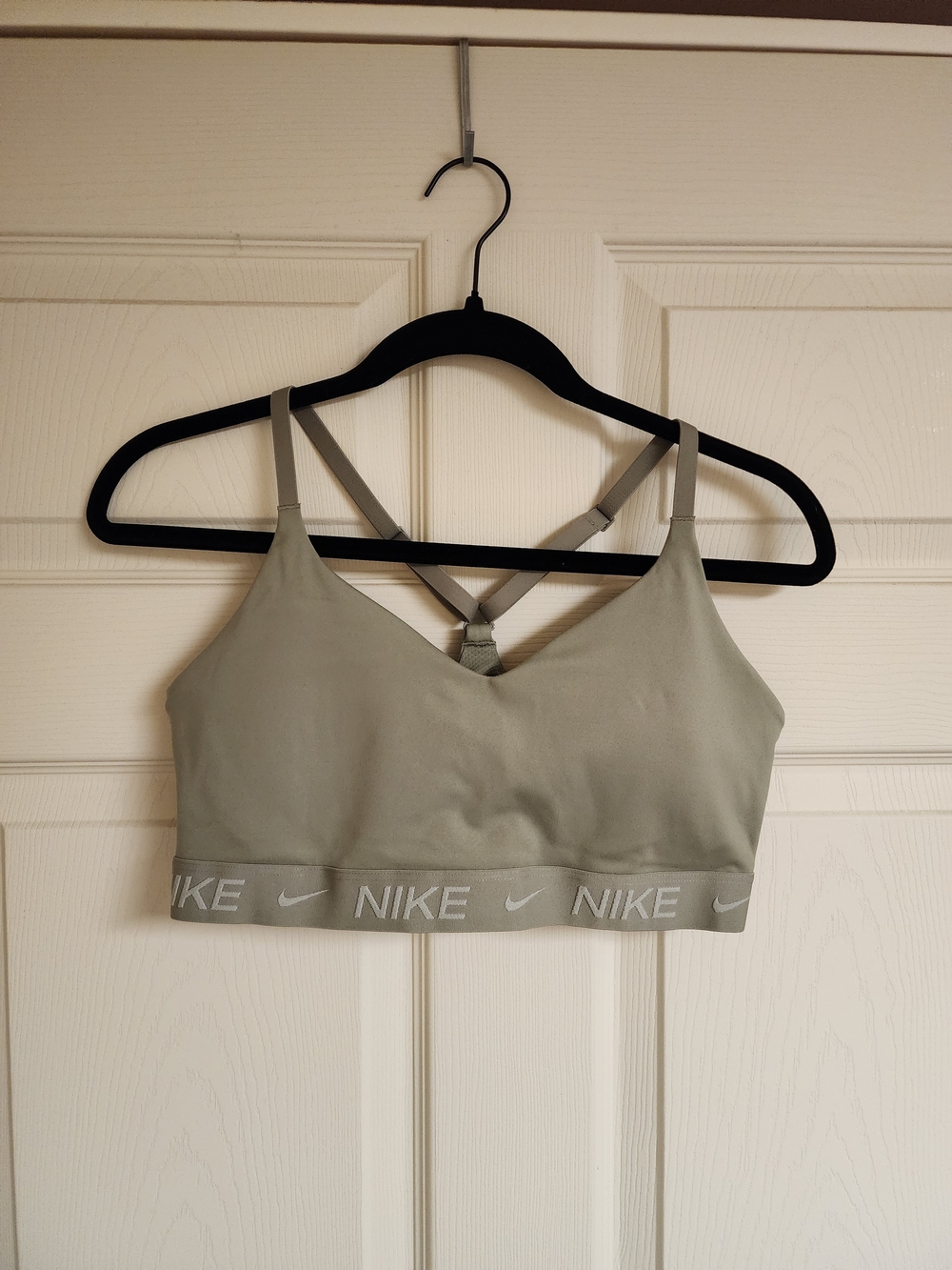 Nike Women’s Light Green Logo Sports Bra